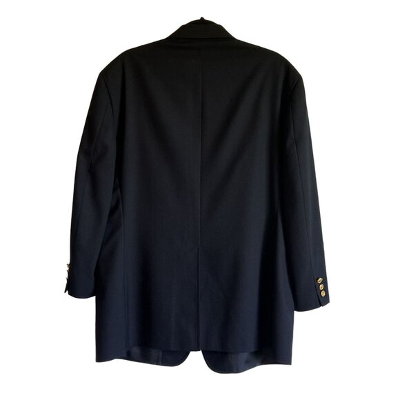 Brooks Brothers Brooksease Mens Wool Blazer Jacket 45 RG Navy Gold Button - Picture 8 of 8